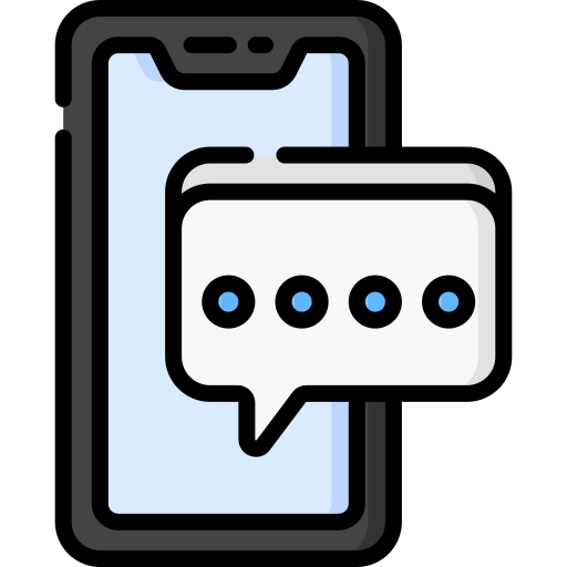 Mobile chat Special Lineal color icon