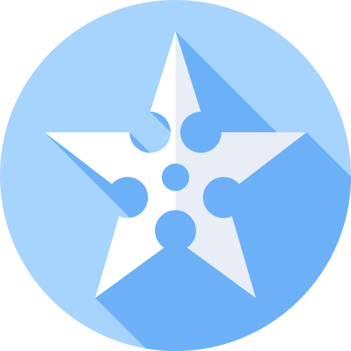 shuriken Flat Circular Flat icono