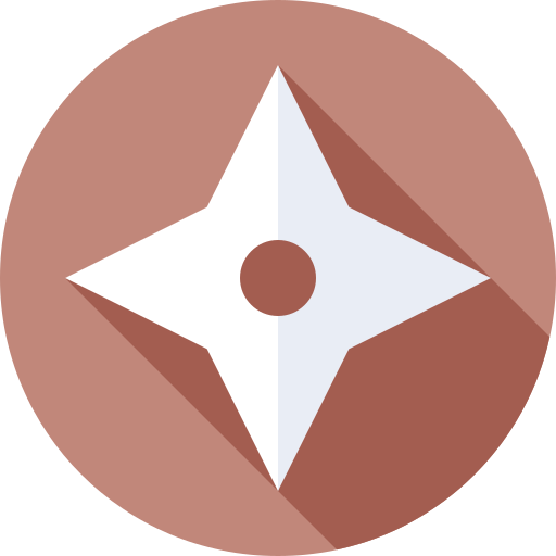 shuriken Flat Circular Flat icono