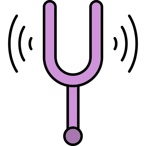 音叉 Generic Thin Outline Color icon