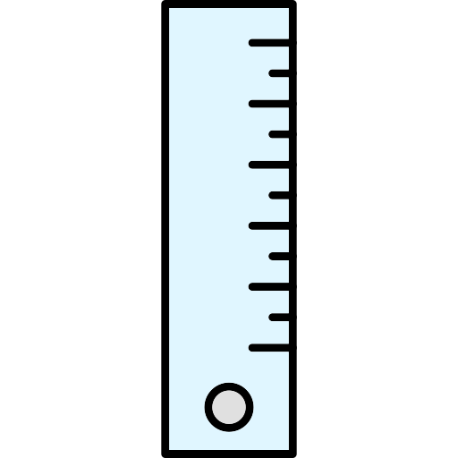 Length Generic Thin Outline Color icon