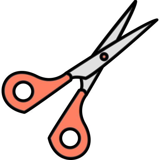 Scissor Generic Thin Outline Color icon