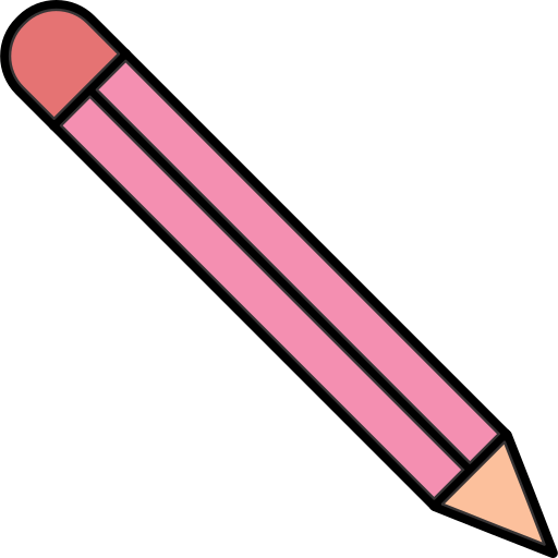 Pencil Generic Thin Outline Color icon