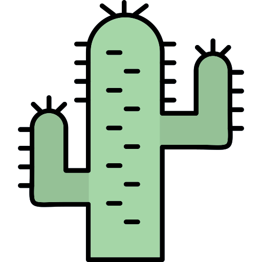 Cactus Generic Thin Outline Color icon