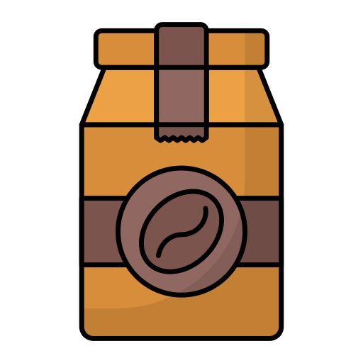 Пакет кофе Generic Outline Color иконка