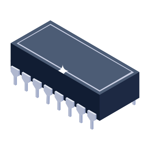 Microcontroller Generic Isometric icon