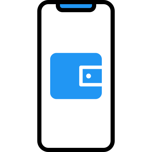 billetera digital Generic Outline Color icono