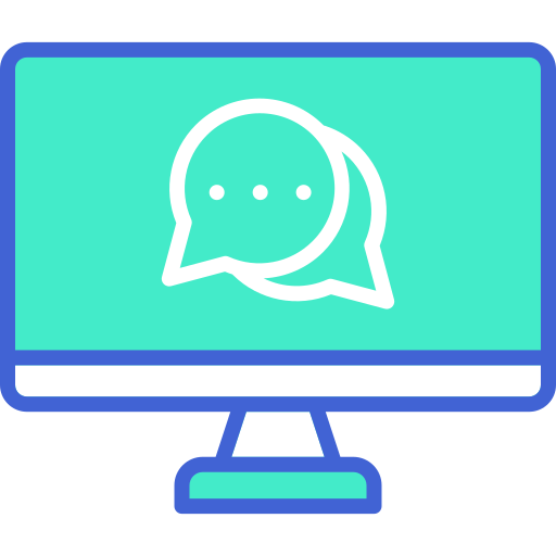 Chat bubble Generic Outline Color icon