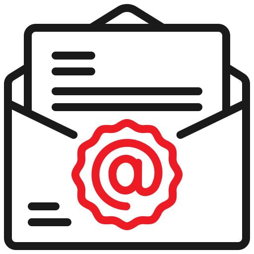 Email Inipagistudio Lineal Color icon