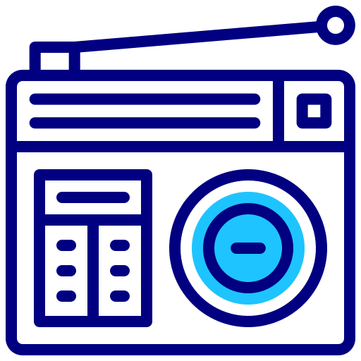 rádio Inipagistudio Blue Ícone