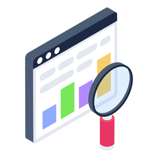 Web analysis Generic Isometric icon