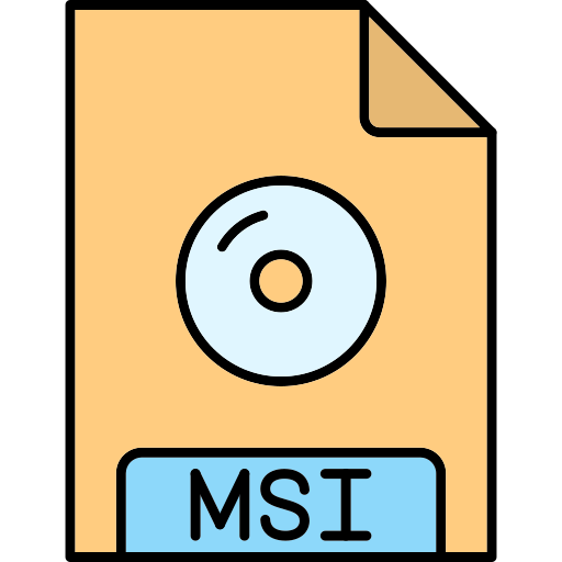 msi Generic Thin Outline Color icono
