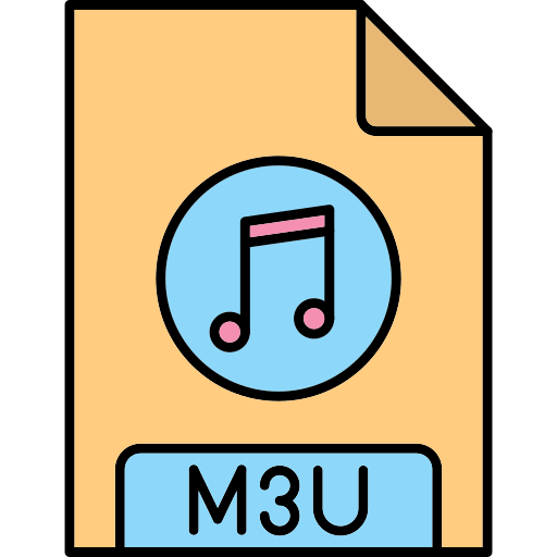 m3u Generic Thin Outline Color icono