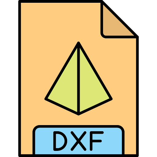 dxf Generic Thin Outline Color icon