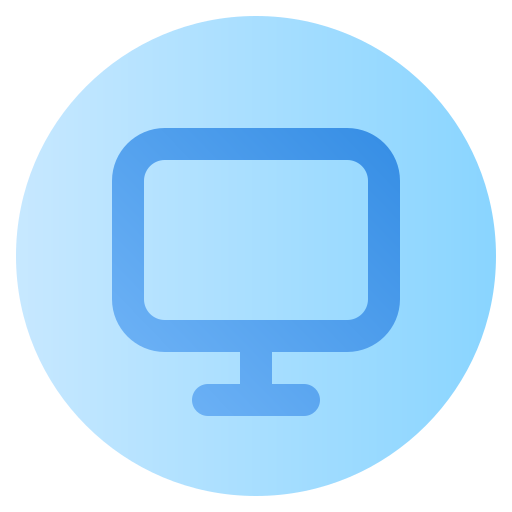 Monitor Generic Flat Gradient icon