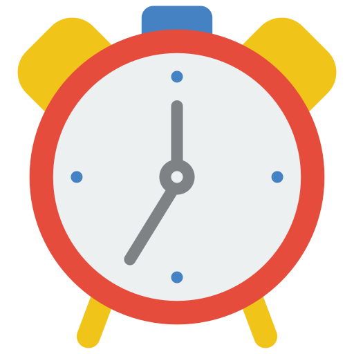 Alarm clock Basic Miscellany Flat icon