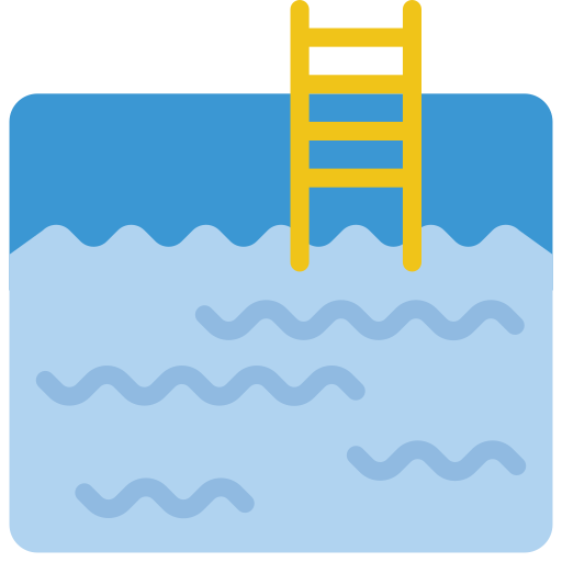 zwembad Basic Miscellany Flat icoon