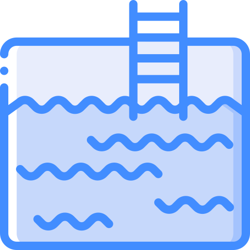 Swimming pool Basic Miscellany Blue icon