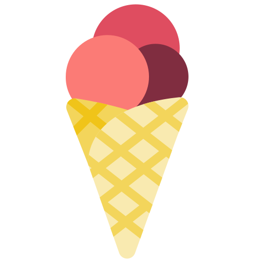 cucurucho de helado Basic Miscellany Flat icono