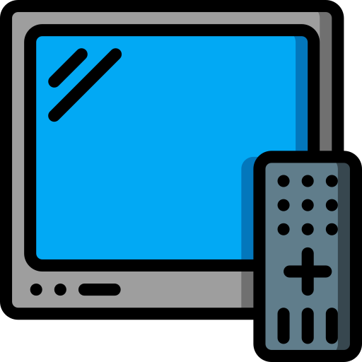 fernseher Basic Miscellany Lineal Color icon