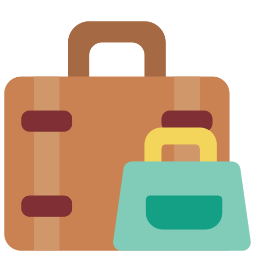 bagage Basic Miscellany Flat icoon