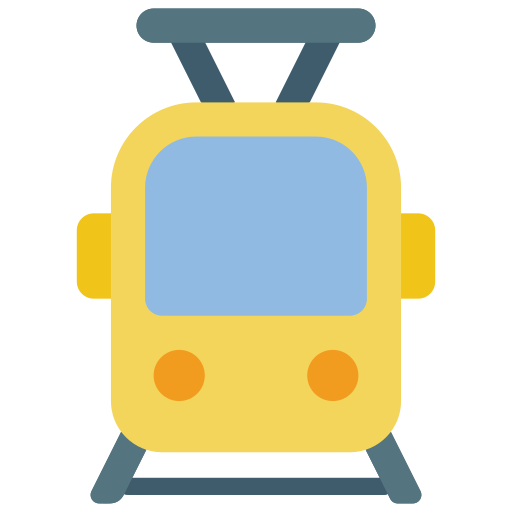 Tram Basic Miscellany Flat icon