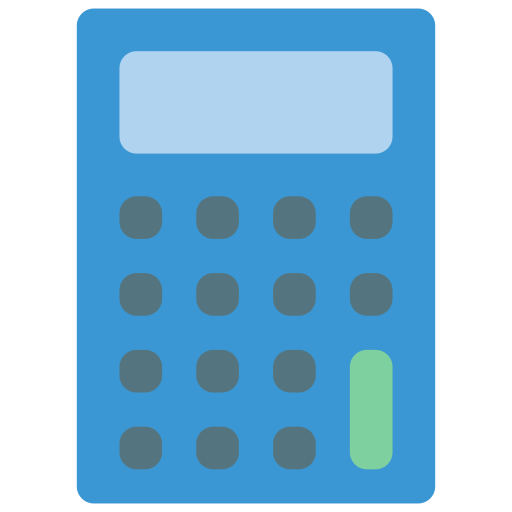 kalkulator Basic Miscellany Flat ikona