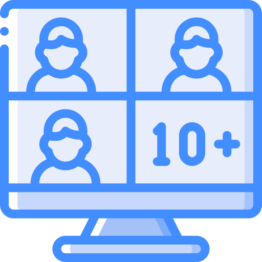 Conference Basic Miscellany Blue icon