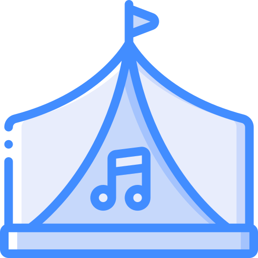 muziekfestival Basic Miscellany Blue icoon