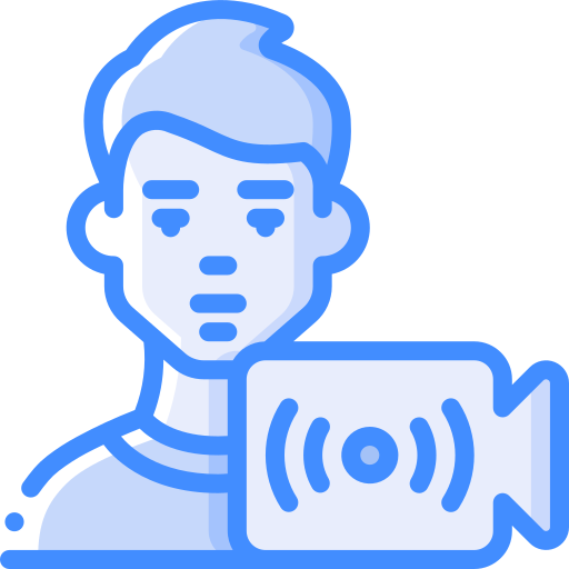 live-streaming Basic Miscellany Blue icon