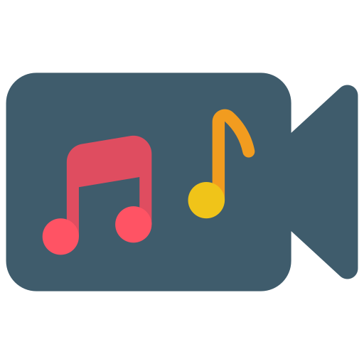 musik-video Basic Miscellany Flat icon