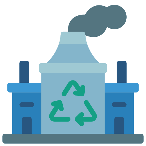 Recycling plant Basic Miscellany Flat icon