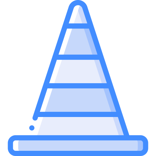 cono de tráfico Basic Miscellany Blue icono