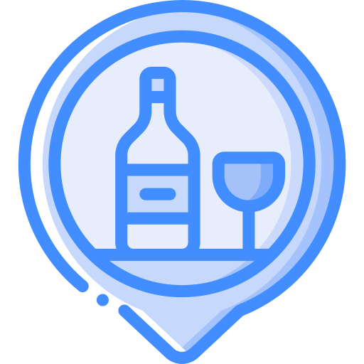 Bar location Basic Miscellany Blue icon