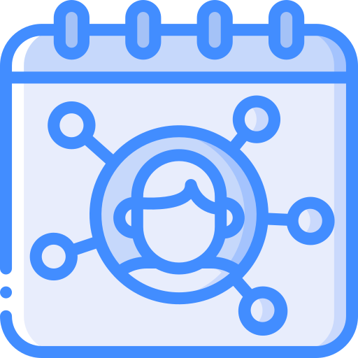 vernetzung Basic Miscellany Blue icon