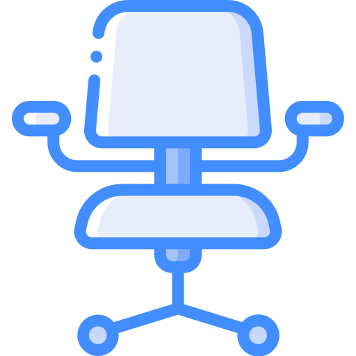 Chair Basic Miscellany Blue icon
