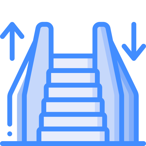 rolltreppe Basic Miscellany Blue icon