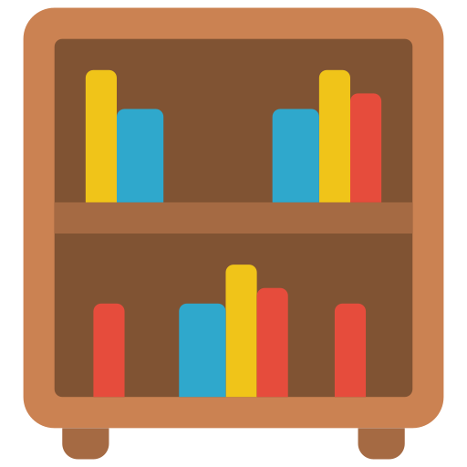 bücherregal Basic Miscellany Flat icon