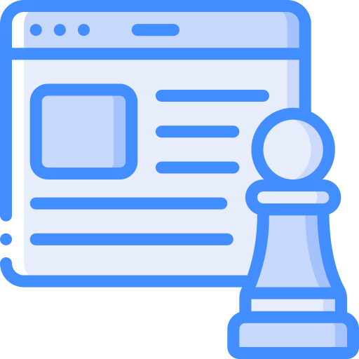 content-strategie Basic Miscellany Blue icon