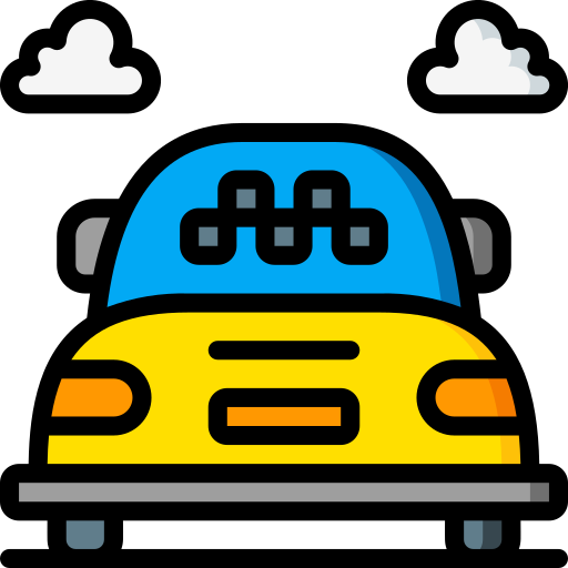 Taxi Basic Miscellany Lineal Color icon