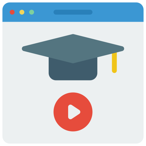 Educational video Basic Miscellany Flat icon