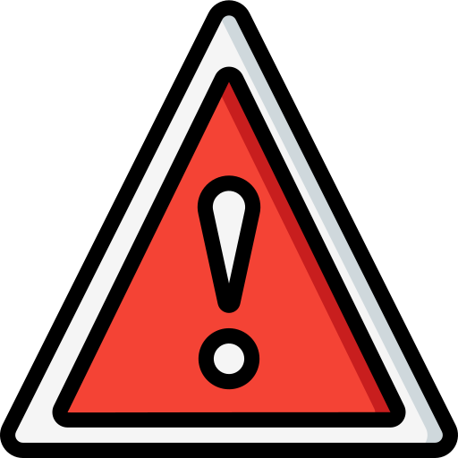 Warning sign Basic Miscellany Lineal Color icon