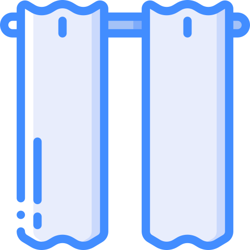 カーテン Basic Miscellany Blue icon
