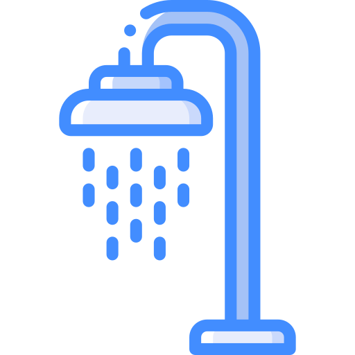 Shower Basic Miscellany Blue icon