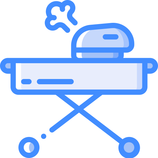Ironing board Basic Miscellany Blue icon