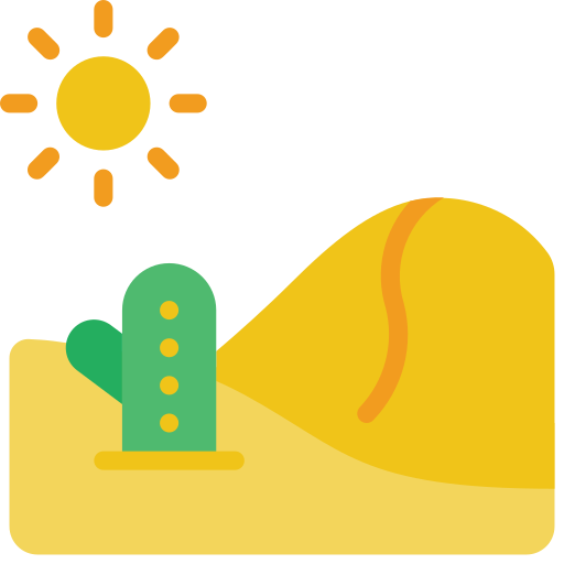 Desert Basic Miscellany Flat icon