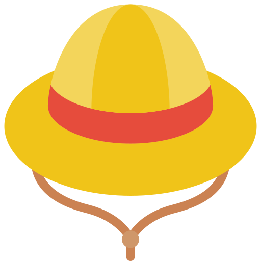 Explorer hat Basic Miscellany Flat icon