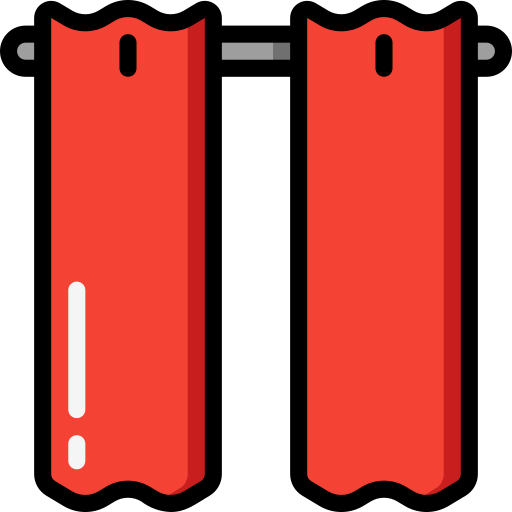 커튼 Basic Miscellany Lineal Color icon