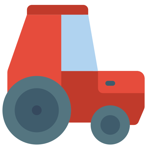 Tractor Basic Miscellany Flat icon