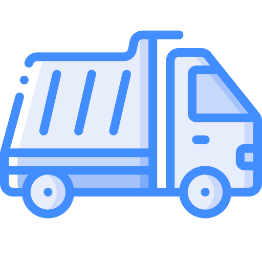 Dumper truck Basic Miscellany Blue icon
